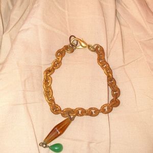 Vintage Gold and Jade Bracelet #Valentine's
